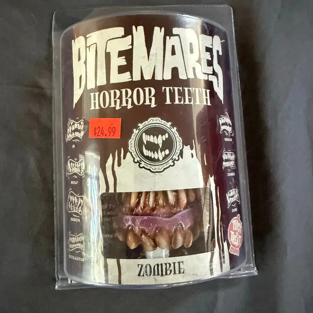 Trick or Treat Studios Bitemares Zombie Horror Teeth FX Costume Fangs New